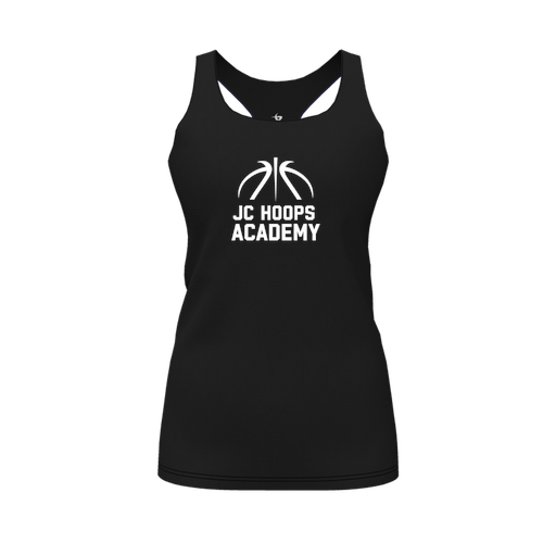 [FT0TRBBK-FYS-LOGO2] Decker Racerback Tank Top (Female Youth S, Black, Logo 2)