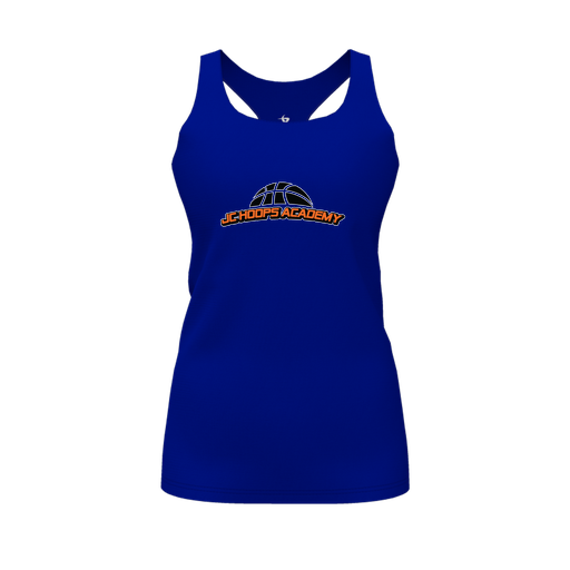 [FT0TRBRY-FYS-LOGO1] Decker Racerback Tank Top (Female Youth S, Royal, Logo 1)