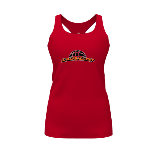 [FT0TRBRD-FYS-LOGO1] Decker Racerback Tank Top (Female Youth S, Red, Logo 1)