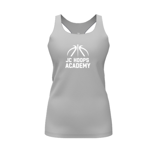 [FT0TRBGY-FYS-LOGO2] Decker Racerback Tank Top (Female Youth S, Gray, Logo 2)