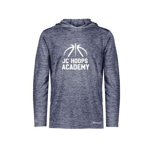 [FOLHCGNV-AS-LOGO2] Decker Men's Charge Hoodie (Adult S, Navy, Logo 2)