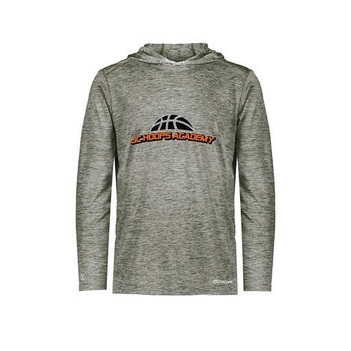 [FOLHCGGY-AS-LOGO1] Decker Men's Charge Hoodie (Adult S, Gray, Logo 1)