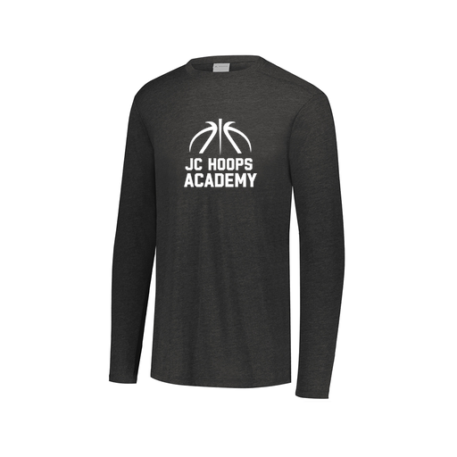 [FTLCUBBK-AXS-LOGO2] Decker Men's Tri-Blend T-Shirt - Long Sleeve (Adult XS, Black, Logo 2)
